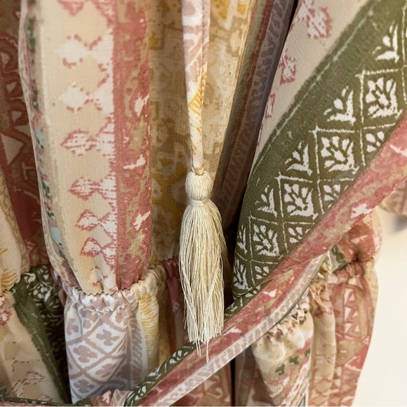 Wonderly Plus Size Elbow Sleeve Tiered Yarn Dyed Dress size 2x muted multicolor - Picture 7 of 9